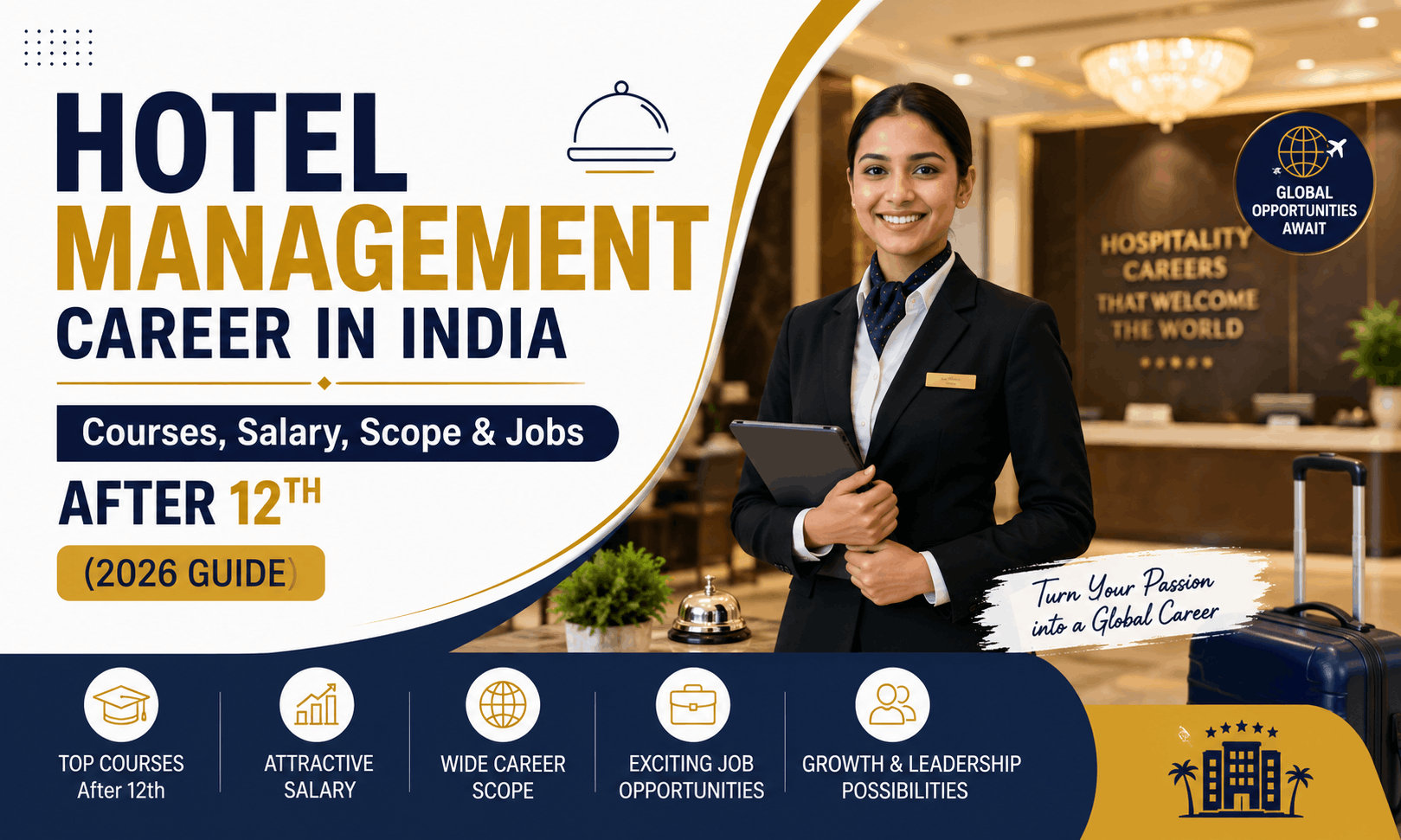 Hotel Management Career in India: Courses, Salary, Scope & Jobs After 12th (2026 Guide)