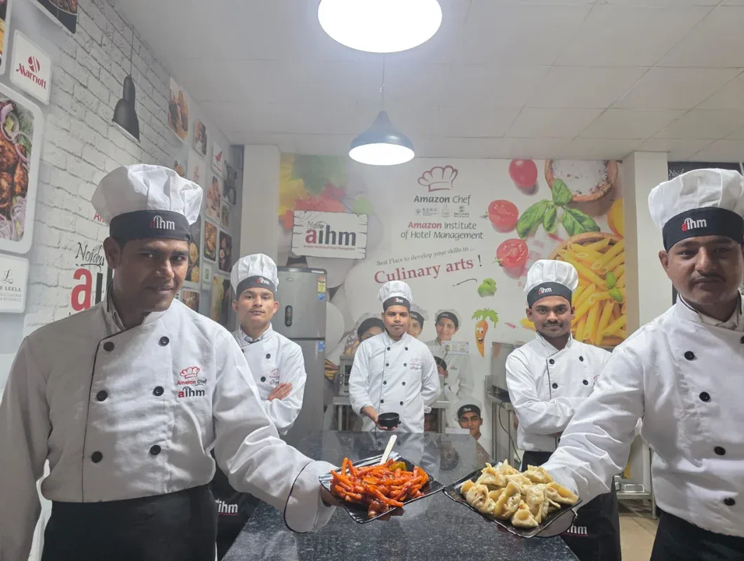 hotel management student cooking