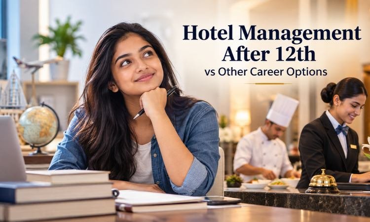 hotel management vs other career options after 12th in india